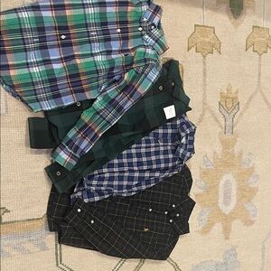 EUC Boys size 6 Plaid shirts - Multicolor